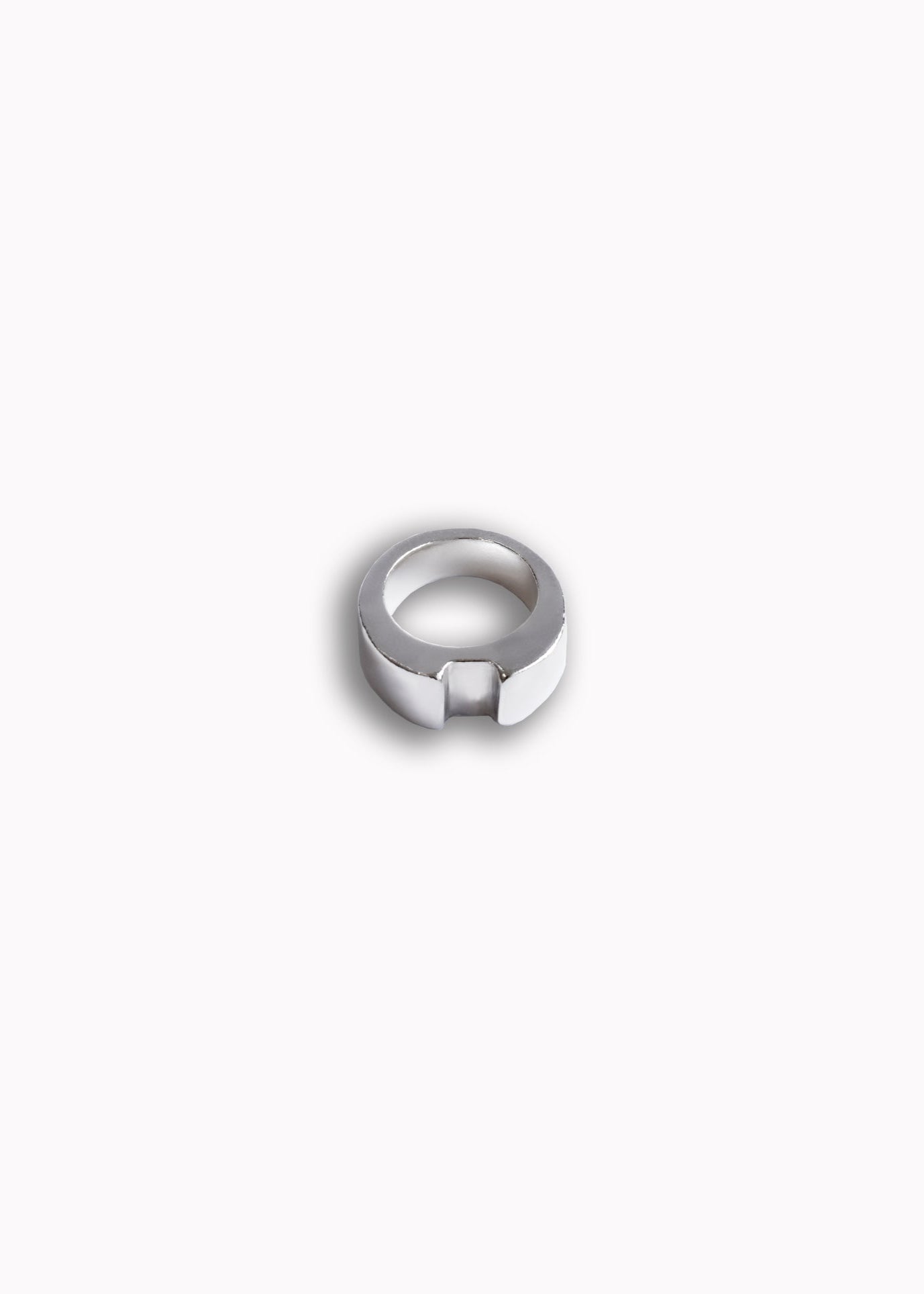 Recessed  Ring Sterling Silver
