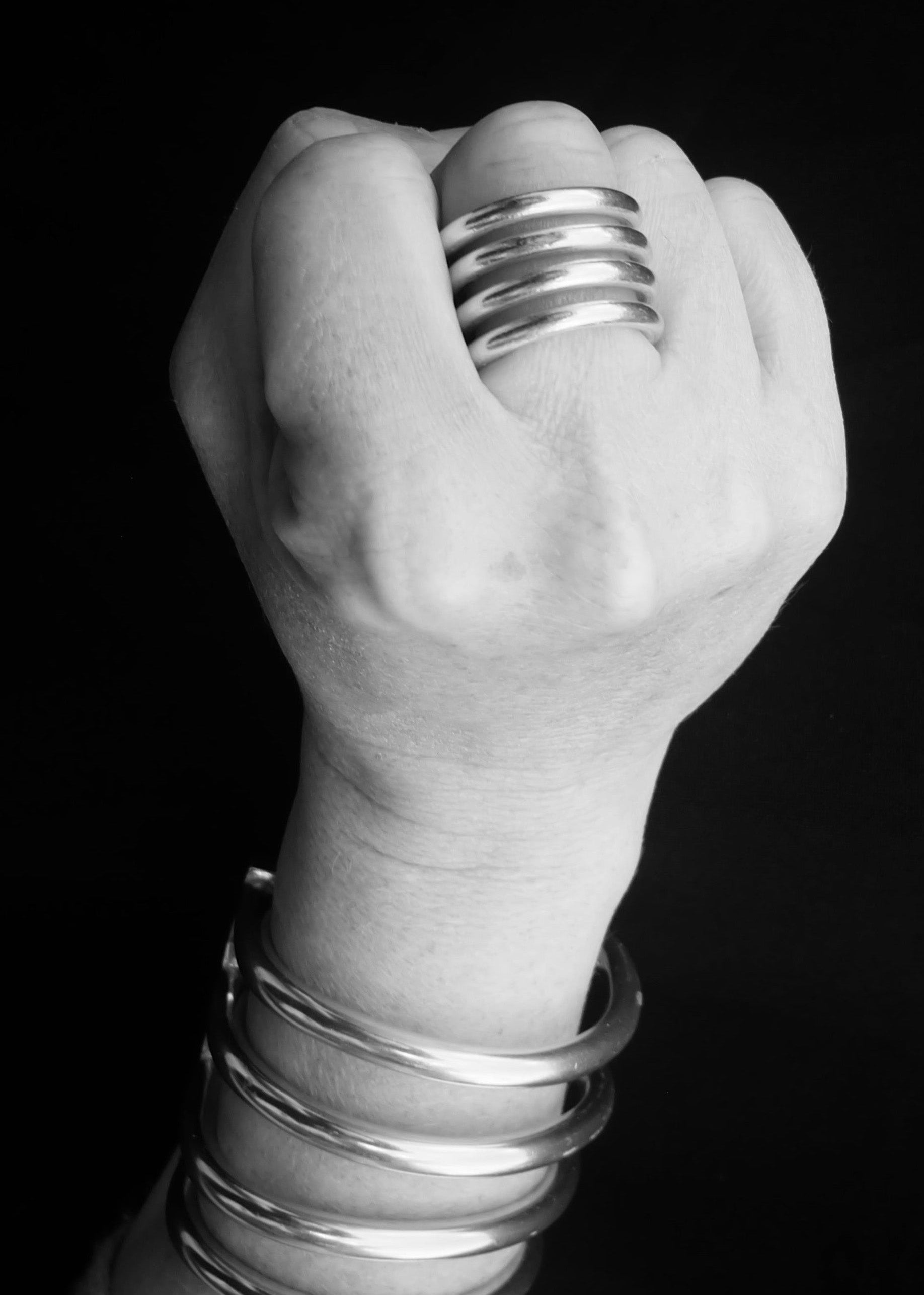 4 Bar Ring Sterling Silver