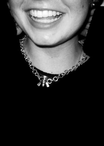 Bolt Chunky Chain Necklace Polished Sterling Silver