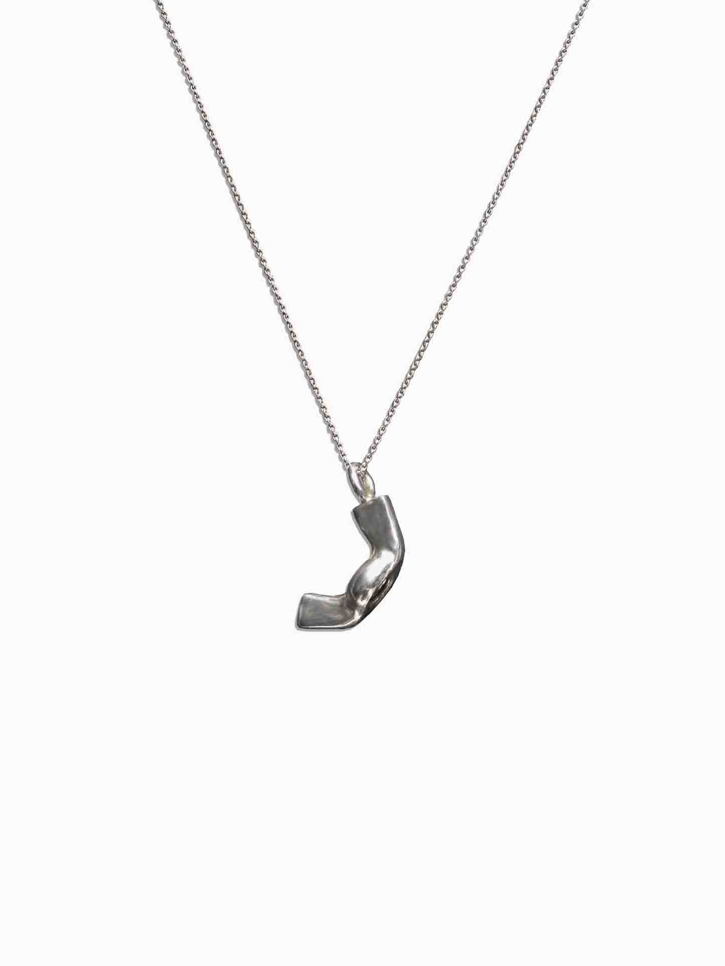 Bolt Pendant Necklace Sterling Silver with Sterling Silver/9ct Gold Bolt