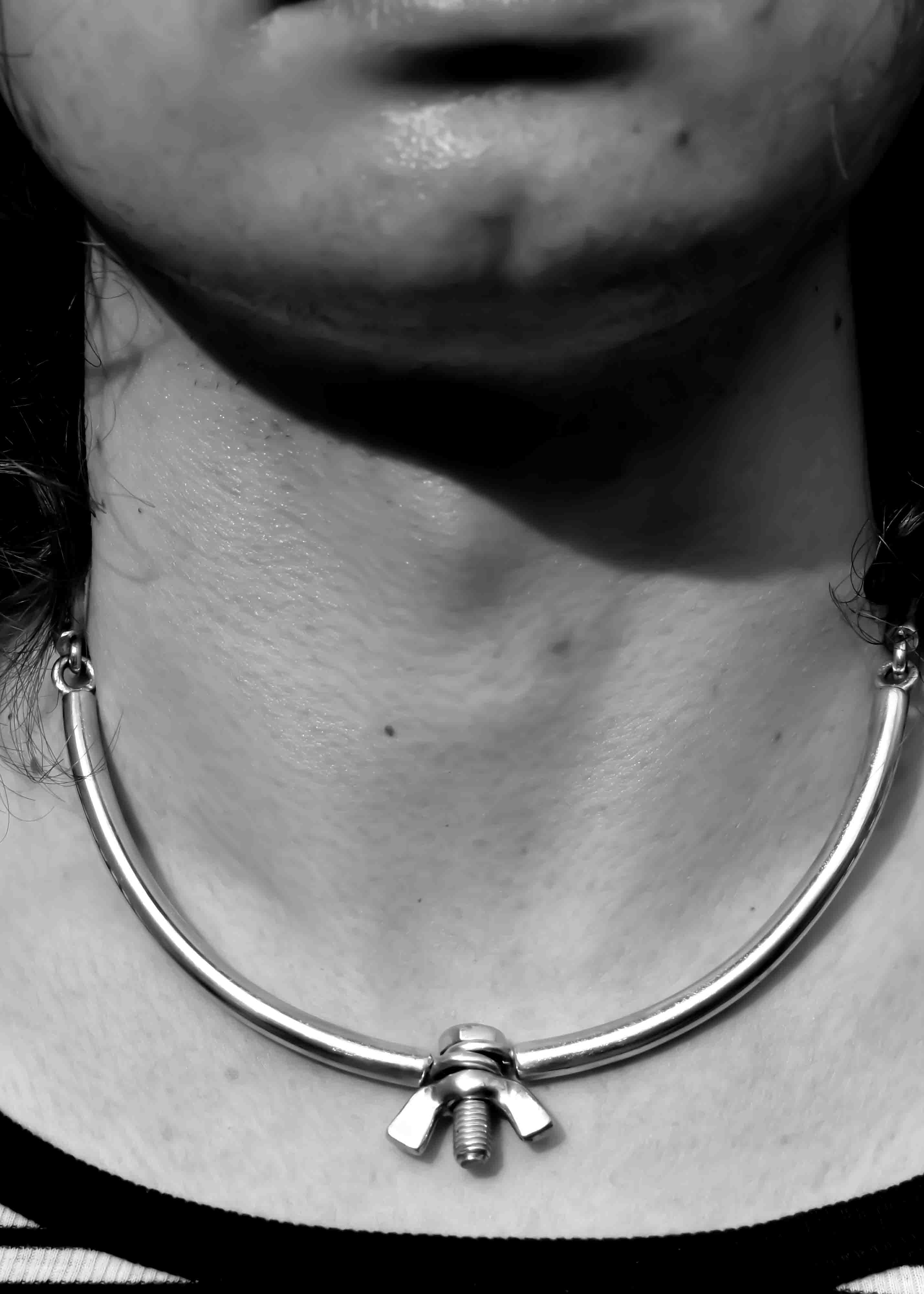 Bolt Torc Sterling Silver