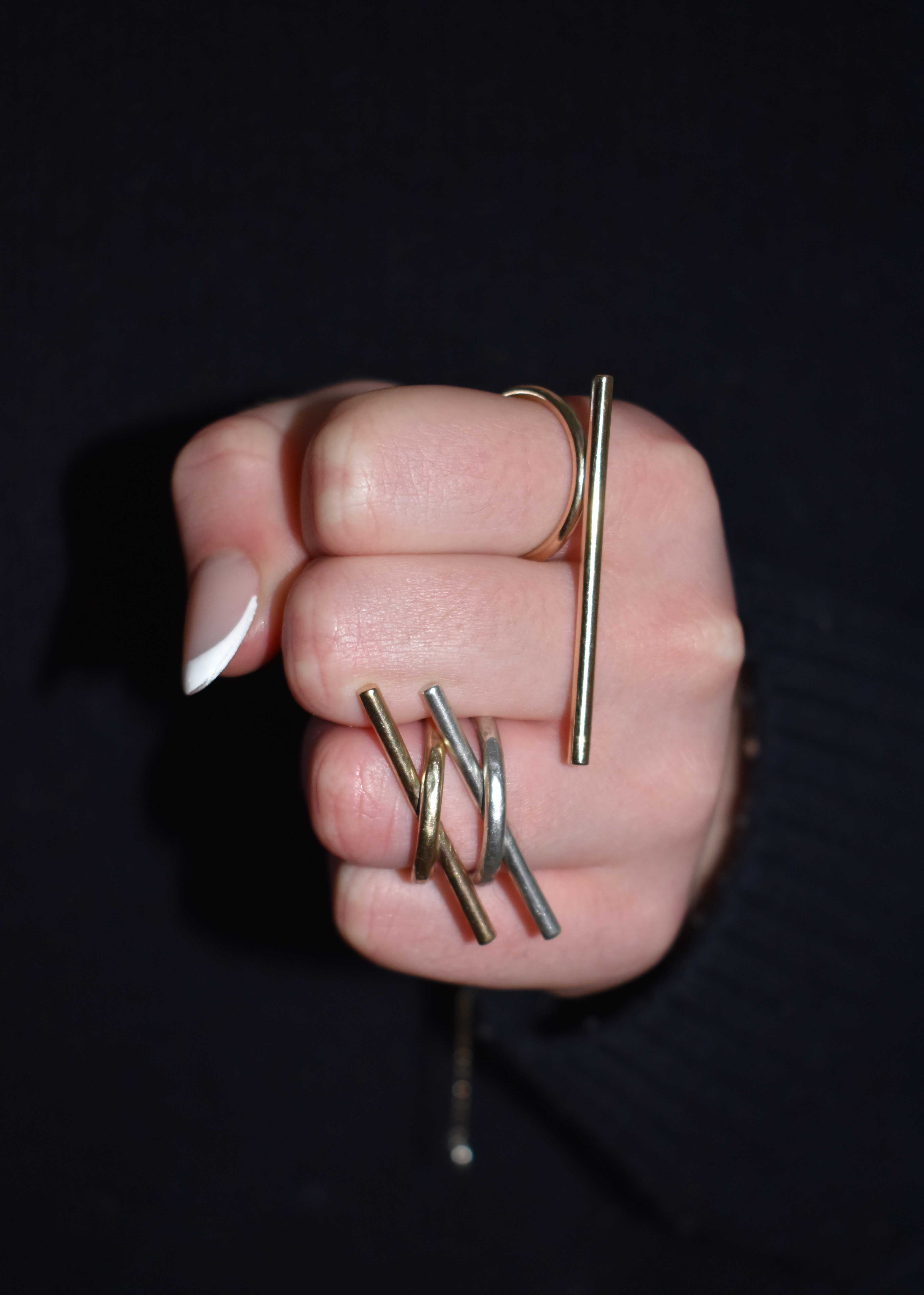 Horizontal Bar Ring 9ct Gold