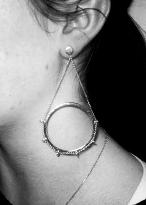 Sunbeam Earrings Sterling Silver and 9ct Gold
