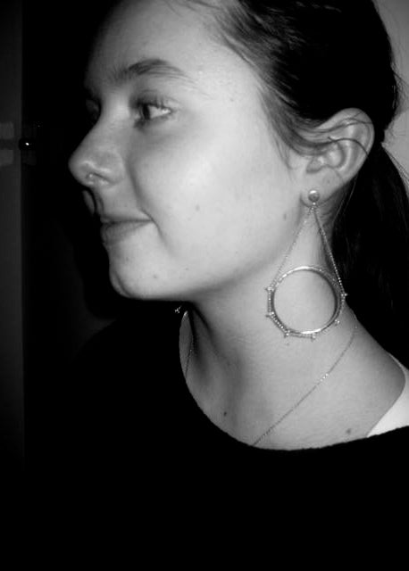 Sunbeam Earrings Sterling Silver and 9ct Gold
