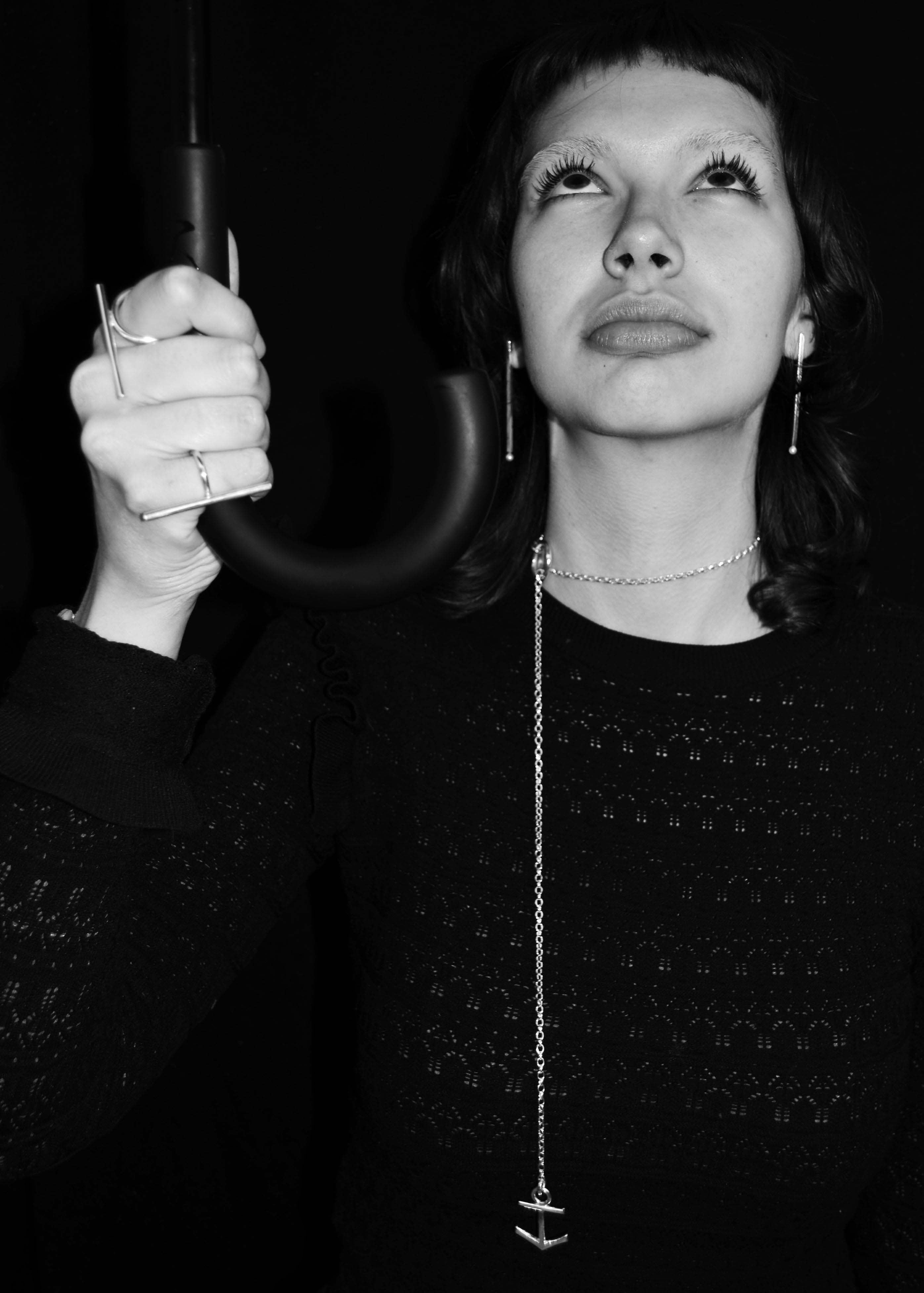 Anchor Chain Necklace Sterling Silver