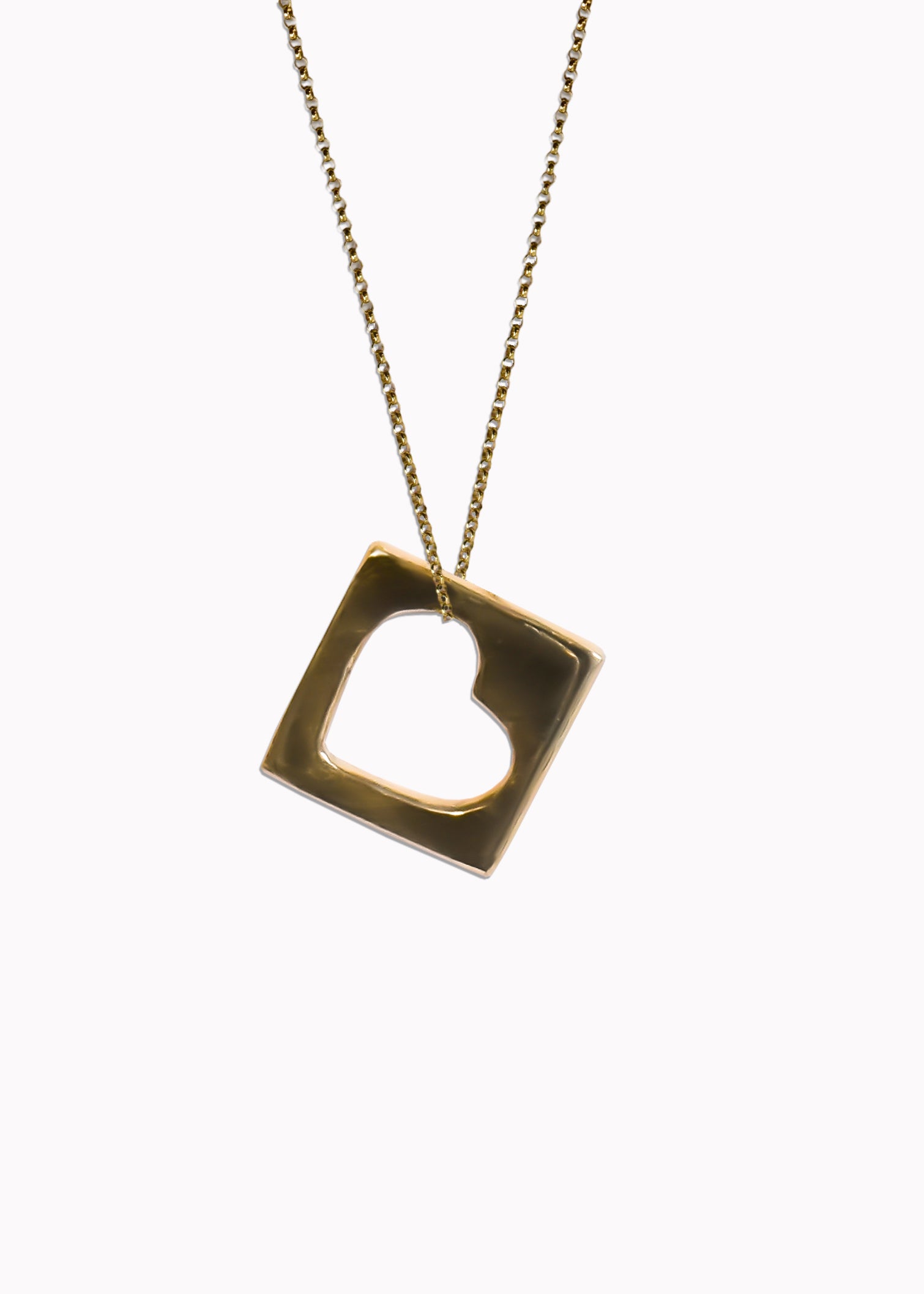 Whole Heart Pendant 9ct Gold